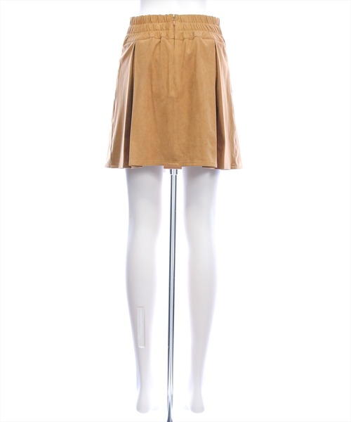 clear（クリア）の「フェイクスエードボックスプリーツミニスカート[大人 フェミニン ガーリー]≪AW新作≫（スカート・レディース・ブラウン/キャメル・F）」の8枚目の写真