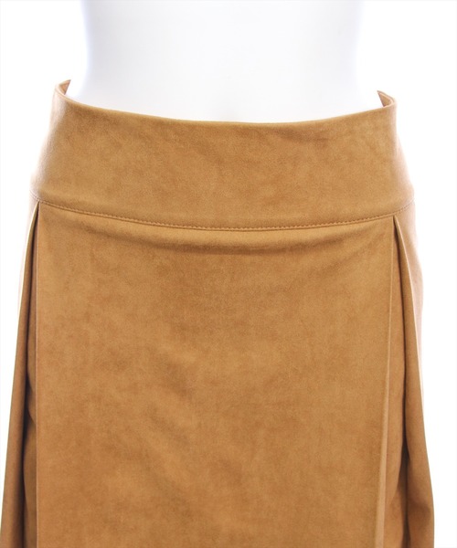 clear（クリア）の「フェイクスエードボックスプリーツミニスカート[大人 フェミニン ガーリー]≪AW新作≫（スカート・レディース・ブラウン/キャメル・F）」の11枚目の写真