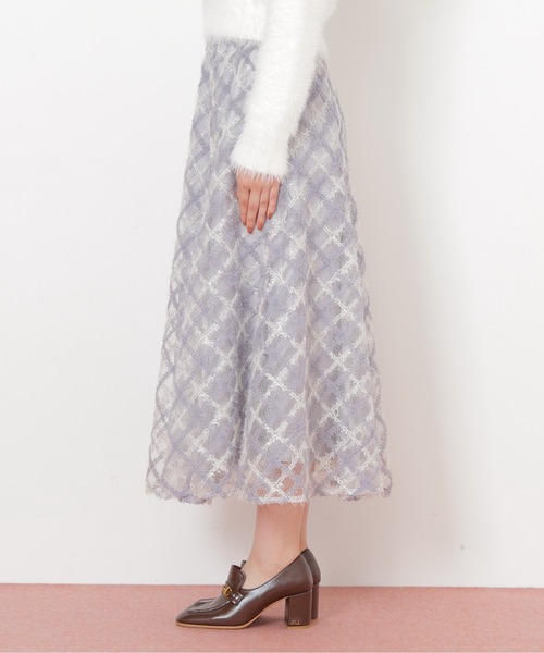 JILL by JILL STUART(ジルバイジルスチュアート)の「◇エンブロイダリーシアーチェック(スカート・レディース・ブラック系その他/ホワイト系その他/ブルー系その他・FREE)」の13枚目の写真
