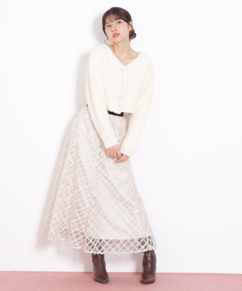 JILL by JILL STUART(ジルバイジルスチュアート)の「◇エンブロイダリーシアーチェック(スカート・レディース・ブラック系その他/ホワイト系その他/ブルー系その他・FREE)」の22枚目の写真