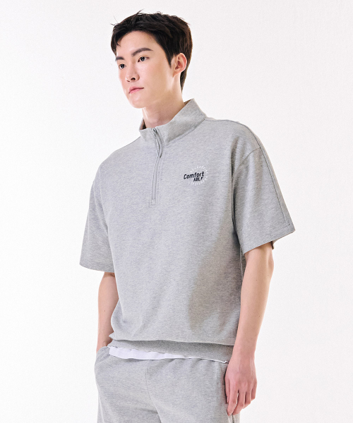 CHASECULT(チェイスカルト)の「共用クーリングコットンアノラック半袖Tシャツ-DBRU5812D0B(その他トップス・メンズ・ライトグレー・90/100/95/105)」の5枚目の写真