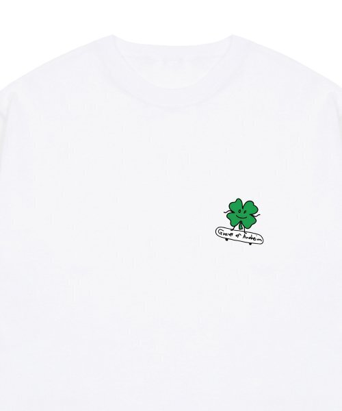 GRAVER（グレーバー）の「[ユニセックス]クローバーボード半袖Tシャツ_ホワイト（Tシャツ/カットソー・レディース・ホワイト・SMALL/MEDIUM/LARGE/X-LARGE）」の4枚目の写真
