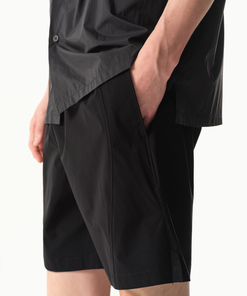MUSINSA STANDARD（ムシンサスタンダード）の「[シティレジャー] バンディングショーツ [ブラック]（その他パンツ・メンズ・その他・26/27/28/29/30/31/32/33/34/36/38）」の6枚目の写真