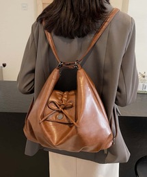 紐リボン 3wayバックパック/ショルダーバッグ