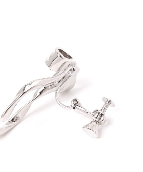 Heather（ヘザー）の「モチーフリボンイヤリング　608745（イヤリング・レディース・シルバー/ゴールド・ONE SIZE）」の3枚目の写真