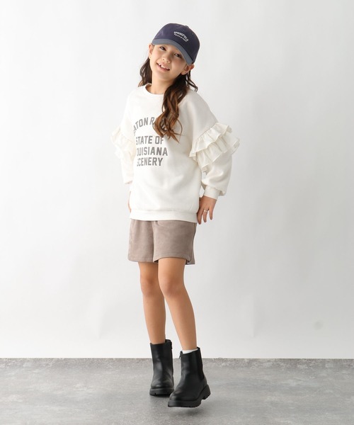 GLOBAL WORK(グローバルワーク)の「あったか乾きやすいフリルスウェット/608330(スウェット・キッズ・サックスブルー/アイボリー/チャコールグレー・160cm/130cm/140cm/150cm)」の17枚目の写真