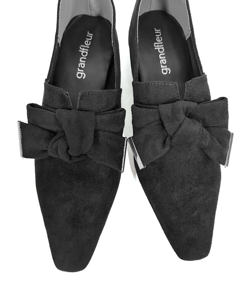 grandfleur（グランドフルール）の「柔らかスエード素材の2wayバブーシュ パンプス（パンプス・レディース・ブラウン/ブラック/カーキ・22.5cm/23.0cm/23.5cm/24.0cm/24.5cm）」の13枚目の写真