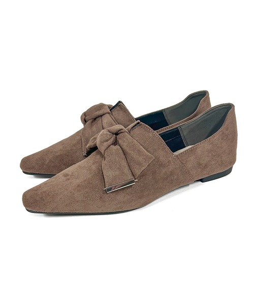 grandfleur（グランドフルール）の「柔らかスエード素材の2wayバブーシュ パンプス（パンプス・レディース・ブラウン/ブラック/カーキ・22.5cm/23.0cm/23.5cm/24.0cm/24.5cm）」の8枚目の写真