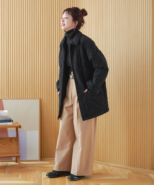 ZOZO限定】ファー襟中綿ジャケット（その他アウター）｜B.C STOCK