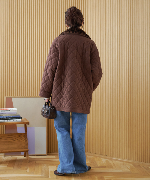 ZOZO限定】ファー襟中綿ジャケット（その他アウター）｜B.C STOCK