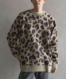 CRAFT STANDARD BOUTIQUE | 総柄クルーネックニット(ニット/セーター)