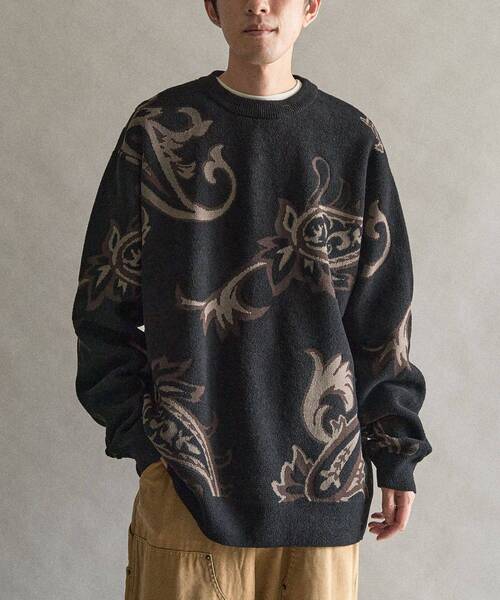 CRAFT STANDARD BOUTIQUE(クラフトスタンダードブティック)の「総柄クルーネックニット(ニット/セーター・メンズ・レオパード/その他13・M/L)」の2枚目の写真