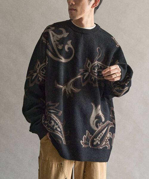 CRAFT STANDARD BOUTIQUE(クラフトスタンダードブティック)の「総柄クルーネックニット(ニット/セーター・メンズ・レオパード/その他13・M/L)」の14枚目の写真