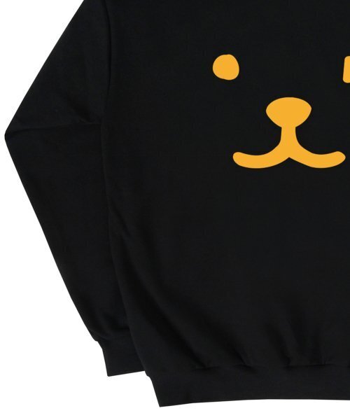 GRAVER（グレーバー）の「[ユニセックス]パピーフェイスバックスマイルフードパーカー_ブラック/イエローロゴ（パーカー・レディース・イエロー・SMALL/MEDIUM/LARGE/X-LARGE）」の5枚目の写真