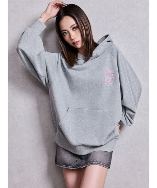 GYDA(ジェイダ)の「HYPERACTIVE BUNNYスウェットパーカー(パーカー・レディース・オレンジ/その他3/ブラック/グレー/オフホワイト・FREE)」の7枚目の写真
