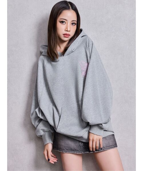 GYDA(ジェイダ)の「HYPERACTIVE BUNNYスウェットパーカー(パーカー・レディース・オレンジ/その他3/ブラック/グレー/オフホワイト・FREE)」の8枚目の写真