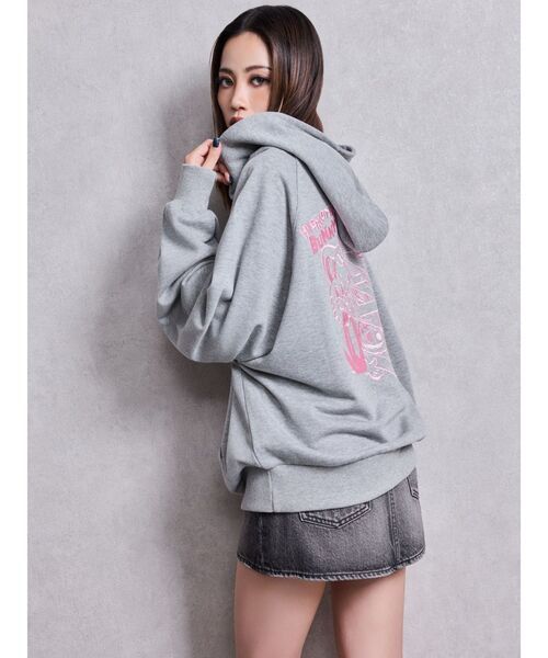 GYDA(ジェイダ)の「HYPERACTIVE BUNNYスウェットパーカー(パーカー・レディース・オレンジ/その他3/ブラック/グレー/オフホワイト・FREE)」の9枚目の写真