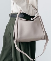 mili an deni | スクウェアフラップフェイクレザーバッグ(ショルダーバッグ)