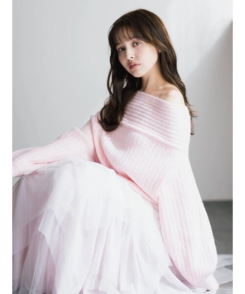 dazzlin(ダズリン)の「ヘムティアードチュールスカート(スカート・レディース・アイボリー/ピンク・SMALL/MEDIUM)」の8枚目の写真