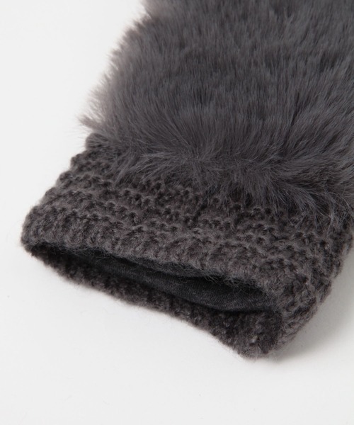 BAYFLOW(ベイフロー)の「3WAYファーニットグローブ(手袋・レディース・ブラック/グレー/ベージュ・FREE)」の18枚目の写真