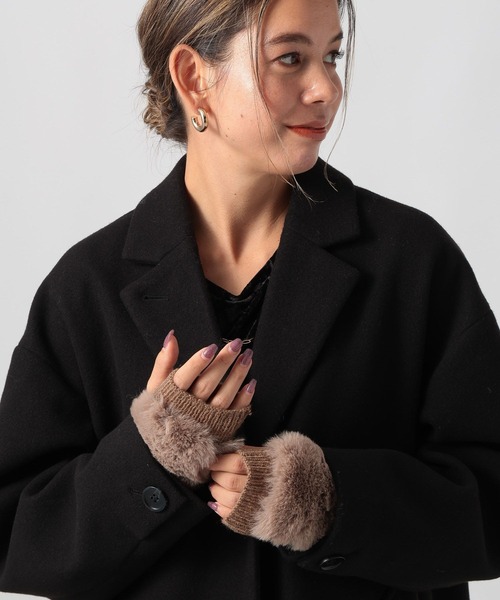 BAYFLOW(ベイフロー)の「3WAYファーニットグローブ(手袋・レディース・ブラック/グレー/ベージュ・FREE)」の11枚目の写真