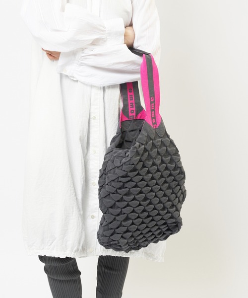 gomme（ゴム）の「バンチバッグ（トートバッグ・レディース・グレー/ブルー/ネイビー・FREE）」の2枚目の写真