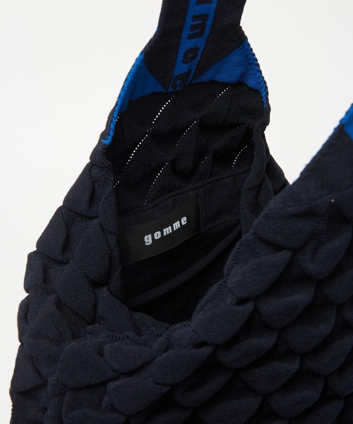 gomme（ゴム）の「バンチバッグ（トートバッグ・レディース・グレー/ブルー/ネイビー・FREE）」の7枚目の写真