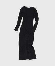SLIT KNIT DRESS/スリットニットドレス