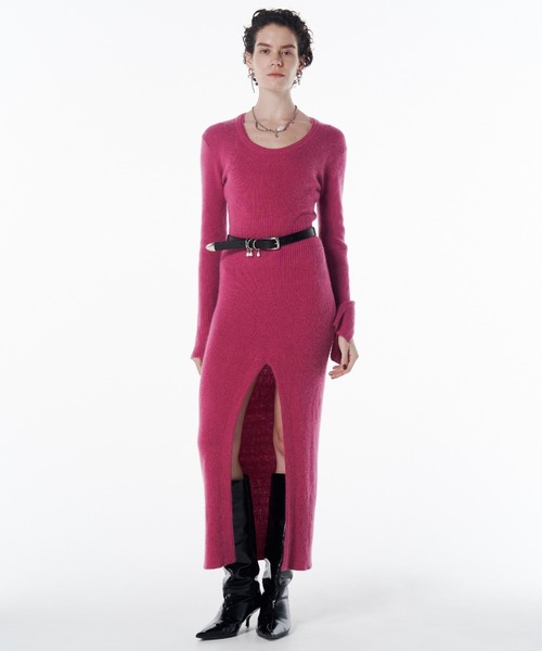 JOSE MOON（ジョゼムーン）の「SLIT KNIT DRESS/スリットニットドレス