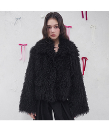 Misty Hairy Jacket BLACK