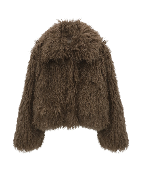 Vivacious(ビバシャス)の「Misty Hairy Jacket BLACK(ムートンコート・レディース・ブラック・SMALL/MEDIUM)」の4枚目の写真