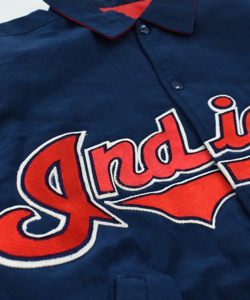 STARTER（スターター）の「【USED】90’s STARTER “Indiana” ナイロン アワードジャケット USA製（スタジャン・メンズ・ネイビー・LARGE）」の3枚目の写真