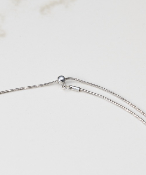 PAPILLONNER（パピヨネ）の「オーバルスライド2WAYネックレス（ネックレス・レディース・シルバー/ゴールド・FREE）」の6枚目の写真