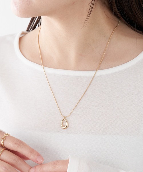 PAPILLONNER（パピヨネ）の「オーバルスライド2WAYネックレス（ネックレス・レディース・シルバー/ゴールド・FREE）」の11枚目の写真