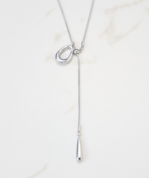 PAPILLONNER（パピヨネ）の「オーバルスライド2WAYネックレス（ネックレス・レディース・シルバー/ゴールド・FREE）」の13枚目の写真