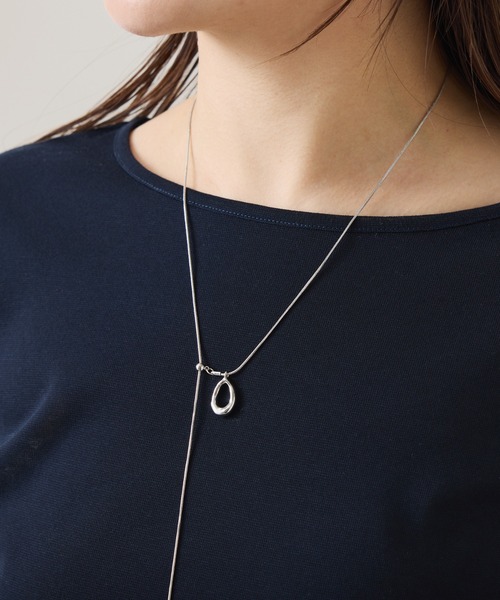 PAPILLONNER（パピヨネ）の「オーバルスライド2WAYネックレス（ネックレス・レディース・シルバー/ゴールド・FREE）」の9枚目の写真