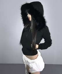 THEAIRTOWN（ジエアタウン）の「final fur zip-up（パーカー）」
