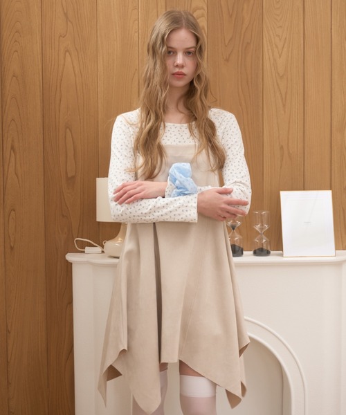 Birthday room（バースデイルーム）の「スエードポンチチュニック/Suede punch tunic（チュニック・レディース・アイボリー/ブラック・FREE）」の7枚目の写真