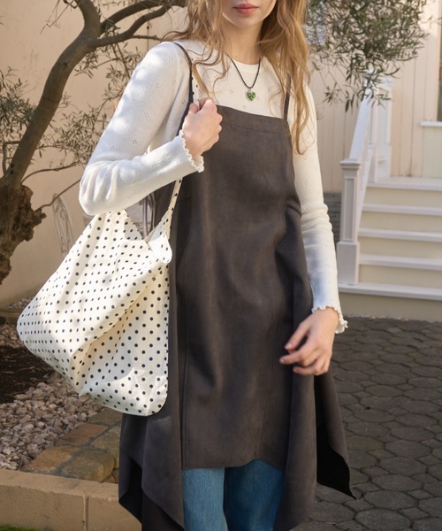 Birthday room（バースデイルーム）の「スエードポンチチュニック/Suede punch tunic（チュニック・レディース・アイボリー/ブラック・FREE）」の19枚目の写真