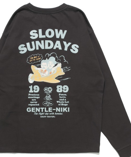 KRIFF MAYER(クリフメイヤー)の「【本体綿100%】ジェントルニキロンT(飛行機)(Tシャツ/カットソー・メンズ・オフホワイト/チャコール/オレンジ/ミント・MEDIUM/LARGE/X-LARGE)」の3枚目の写真