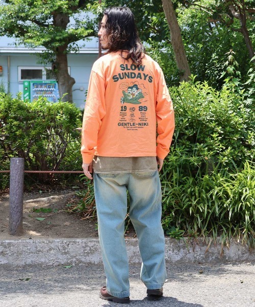 KRIFF MAYER(クリフメイヤー)の「【本体綿100%】ジェントルニキロンT(飛行機)(Tシャツ/カットソー・メンズ・オフホワイト/チャコール/オレンジ/ミント・MEDIUM/LARGE/X-LARGE)」の10枚目の写真