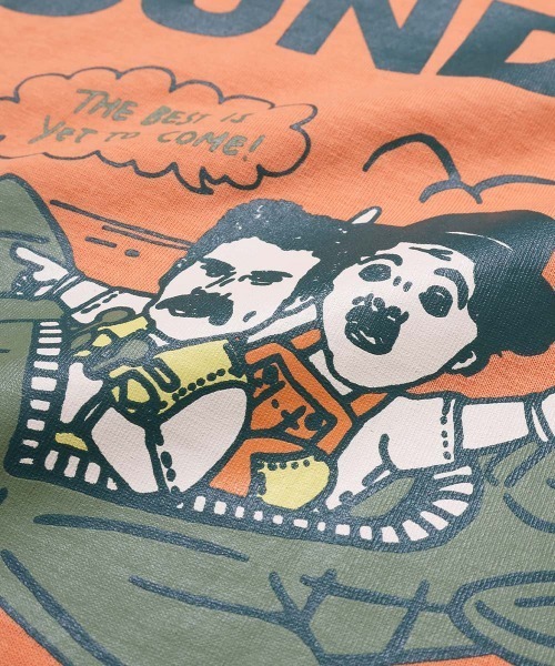 KRIFF MAYER(クリフメイヤー)の「【本体綿100%】ジェントルニキロンT(飛行機)(Tシャツ/カットソー・メンズ・オフホワイト/チャコール/オレンジ/ミント・MEDIUM/LARGE/X-LARGE)」の14枚目の写真