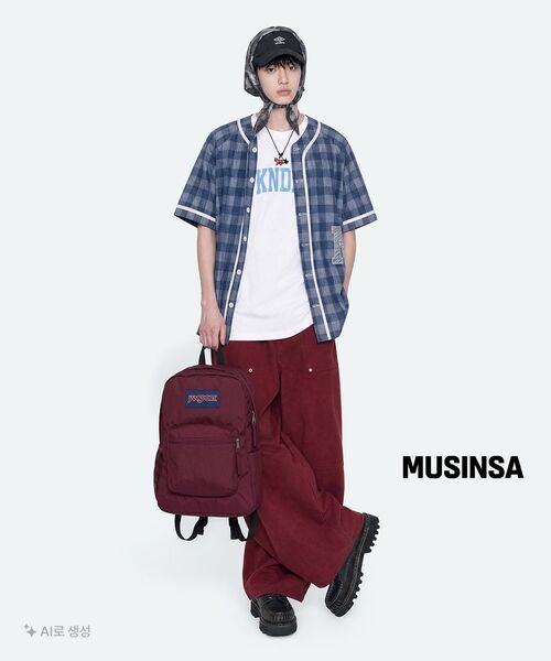 MOO(エムオーオー)の「パティグカーペンターコットンワイドパンツ - レッド(その他パンツ・レディース・その他・MEDIUM/LARGE)」の9枚目の写真
