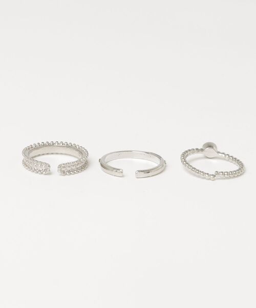 tunee(チュニー)の「【456688】シルバーリング3点セット/3点セット(RZ)(リング・レディース・シルバー系2/シルバー系1・FREE)」の10枚目の写真