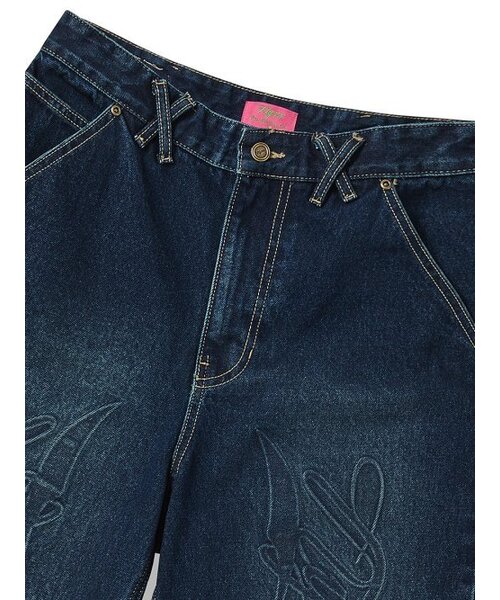 NYXX(エヌワイエックスエックス)の「EMBOSSED DENIM HALF PANTS INDIGO(その他パンツ・レディース・その他・SMALL/MEDIUM)」の4枚目の写真