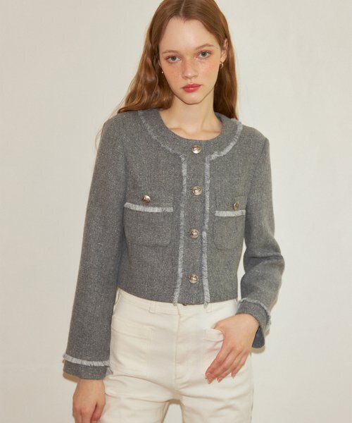 SALON DE YOHN(サロンドヨーン)の「Classic Wool Jacket_ Gray(その他アウター・レディース・その他・MEDIUM)」の1枚目の写真