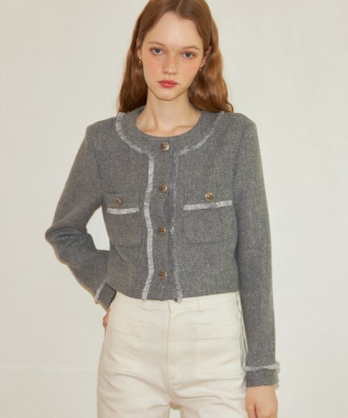 SALON DE YOHN(サロンドヨーン)の「Classic Wool Jacket_ Gray(その他アウター・レディース・その他・MEDIUM)」の3枚目の写真