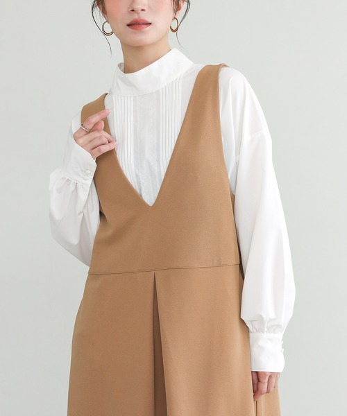 n'OrLABEL（ノアールレーベル）の「『ピンタックレーススタンドカラーブラウス』（シャツ/ブラウス・レディース・ブラック/オフホワイト・2/1）」の13枚目の写真