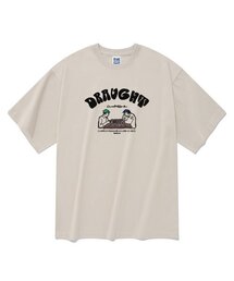 チェスゲーム半袖Tシャツベージュ