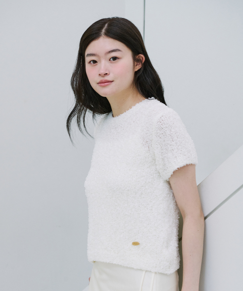 YUPPE(ヨッペ)の「NAVI COLOR KNIT_IVORY(ニット/セーター・レディース・その他・FREE)」の2枚目の写真